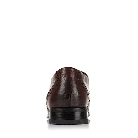 Senda/森达秋季专柜同款棕色水牛皮男单鞋FW112CM5