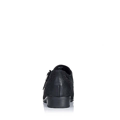 Senda/森达秋季专柜同款黑色羊皮女单鞋J3E22CM5