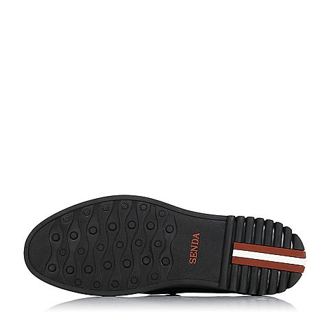 SENDA/森达冬季专柜同款黑色牛皮男皮鞋2XG02DM5