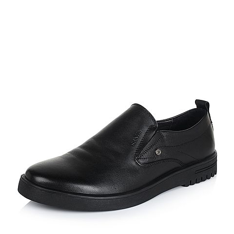 SENDA/森达冬季专柜同款黑色牛皮男皮鞋（绒里）2XG02DM5