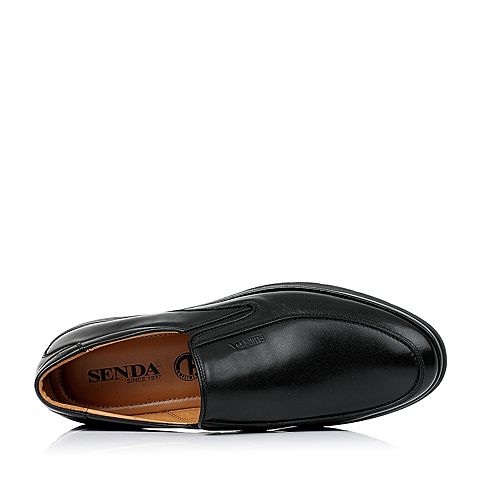 Senda/森达秋季专柜同款黑色平面牛皮男单鞋JO110CM6