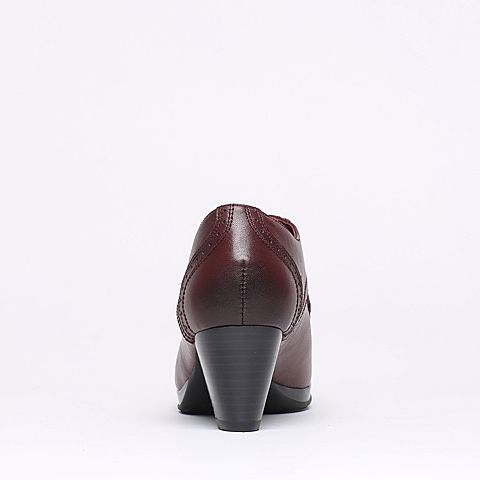 Senda/森达秋季专柜同款红色牛皮女单鞋I4E22CM6