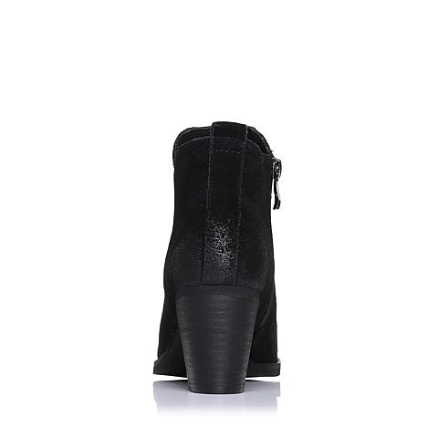 Senda/森达冬季专柜同款时尚潮流舒适女短靴粗高跟3WI20DD6