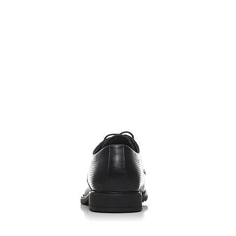 Senda/森达夏季专柜同款黑色平面牛皮男鞋HO125BS6