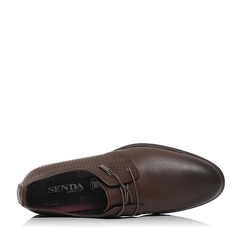 Senda/森达夏季专柜同款棕色水牛皮男鞋IT104BS6