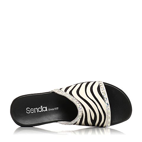Senda/森达夏季专柜同款时尚休闲女凉拖鞋F3P02BT6