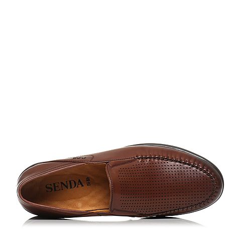 Senda/森达夏季专柜同款时尚舒适休闲男打孔鞋LG117BA7