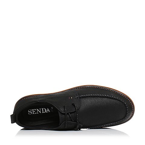Senda/森达秋季新款专柜同款时尚舒适牛皮男休闲鞋1NL02CM7