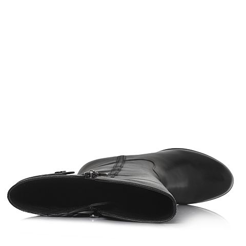 Senda/森达冬季新款专柜同款气质女长筒靴粗高跟3DB10DG7