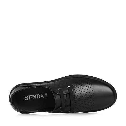 Senda/森达夏季新款专柜同款打孔舒适男休闲鞋1HC31BM8