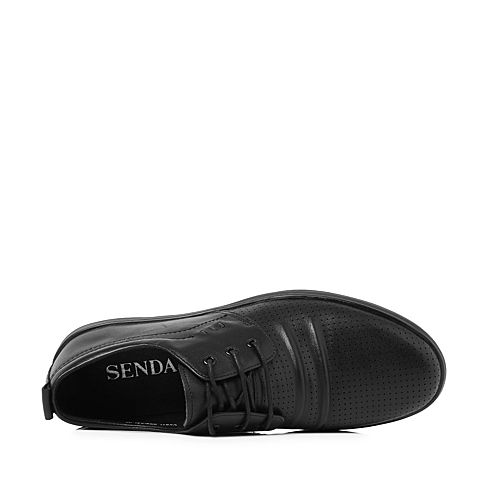 Senda/森达夏季新款专柜同款时尚打孔男休闲鞋V5811BA8