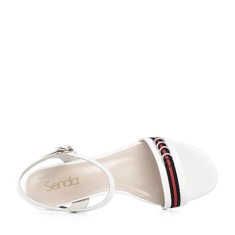 Senda/森达夏季新款专柜同款潮流气质休闲女凉鞋4CK01BL8