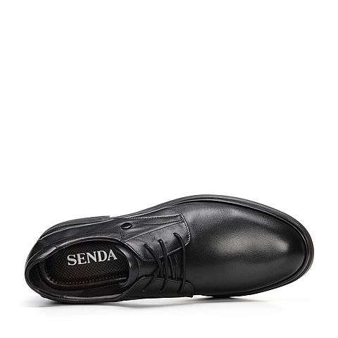 Senda/森达秋季新款专柜同款打蜡牛皮革通勤商务男鞋V2A07CM8