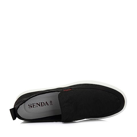 Senda/森达春季新款专柜同款韩版舒适休闲男乐福鞋1QR10AM8