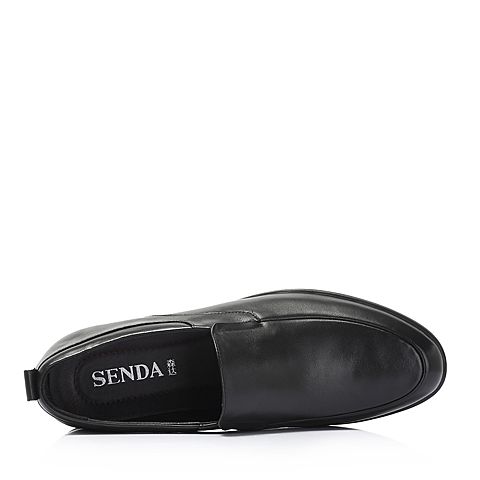 Senda/森达秋季新款专柜同款简约牛皮革舒适商务男鞋1LR06CM8