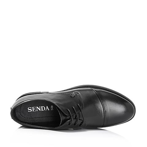 Senda/森达秋季新款专柜同款英伦牛皮革商务正装男鞋1LT08CM8