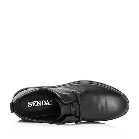 Senda/森达秋季新款专柜同款时尚潮流舒适男休闲皮鞋1LZ04CM8