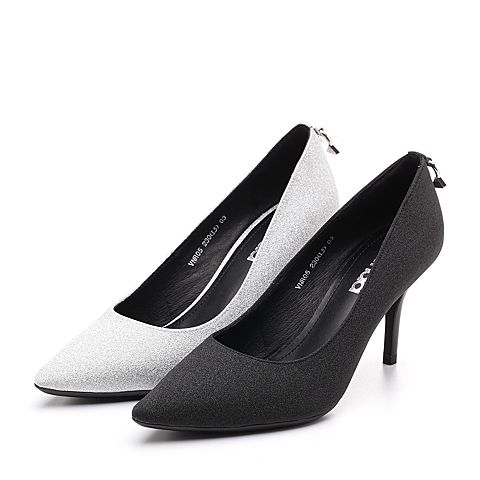 Senda/森达秋季新款专柜同款性感细高跟女单鞋婚鞋VNR05CQ8