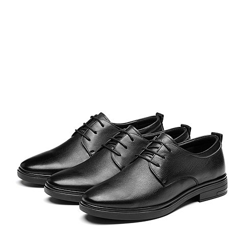 Senda/森达秋季新款专柜同款舒适牛皮革系带商务男鞋V2101CM8