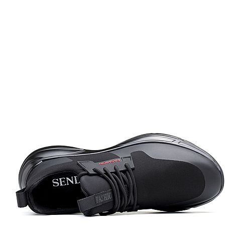 Senda/森达冬季新款专柜同款帅气休闲厚底男运动鞋1PE07DM8