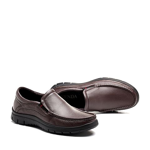 Senda/森达冬季专柜同款韩版一脚蹬舒适休闲男豆豆鞋V5501DM8