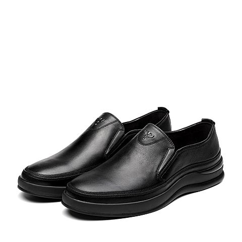 森达春季新款专柜同款一脚蹬舒适休闲男豆豆鞋V2201AM9