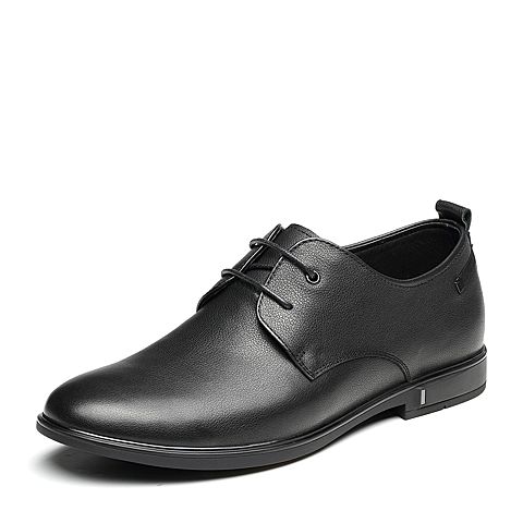 森达春季新款专柜同款舒适系带商务男皮鞋1DE17AM9