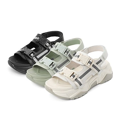 森达2020夏季新款专柜同款户外厚底休闲女运动凉鞋VSG30BL0