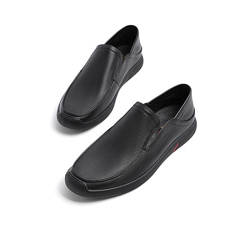 森达2020秋季新款专柜同款舒适一脚蹬青年平底男豆豆鞋V24F1CM0