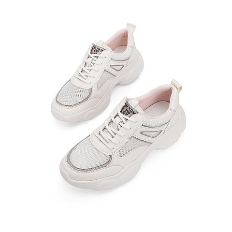森达2021春季新款商场同款户外旅游厚底女运动老爹鞋3DF02AM1