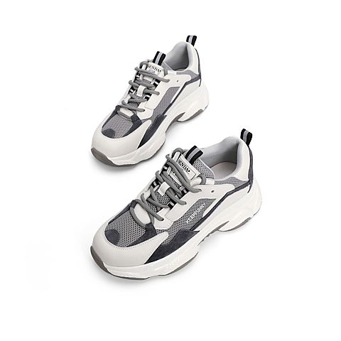 森达2021春季新款商场同款韩版旅游运动风厚底女老爹鞋3VM01AM1