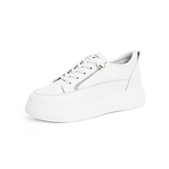 森达2021秋季新款商场同款韩版休闲厚底女小白鞋3QW01CM1