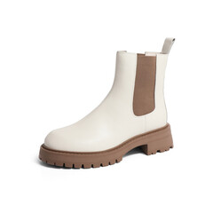 森达气质切尔西靴女冬季时尚显瘦欧美潮流舒适休闲短靴WPZ02DD1