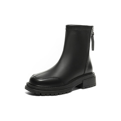 森达气质弹力靴女冬显瘦舒适休闲短靴ZTD16DD3