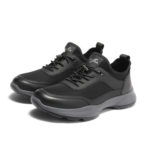 森达时尚健步鞋男2024夏新商场同款网面拼接厚底休闲鞋44W35BM4