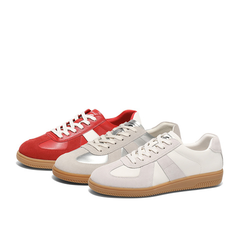 森达德训鞋女款2025夏季新款拼接运动风户外休闲板鞋4QS22BM5