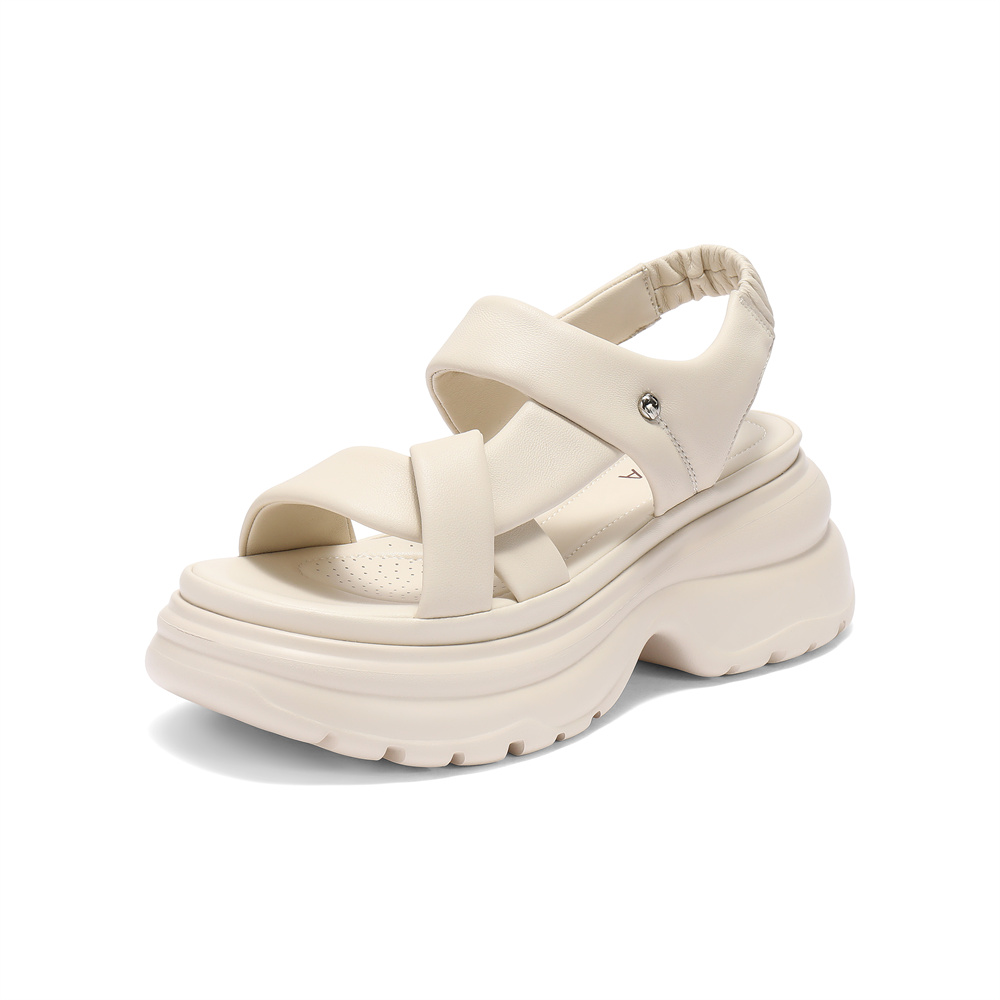 森达休闲凉鞋女款2025夏季新款商场同款运动风休闲鞋XPP02BL5