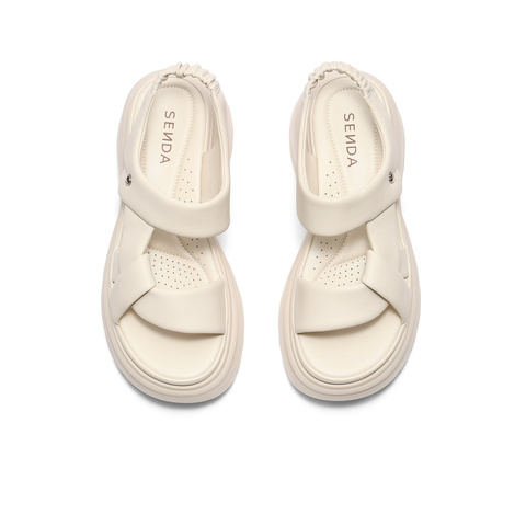 森达休闲凉鞋女款2025夏季新款商场同款运动风休闲鞋XPP02BL5