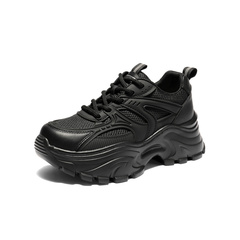 森达老爹鞋女2025秋新户外运动风网面厚底休闲鞋WP055CM5