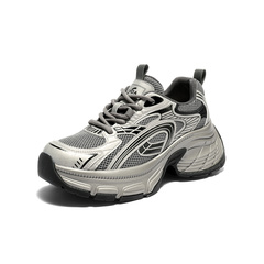 森达老爹鞋女2026春新商场同款时尚网面厚底休闲鞋XWV01AM6