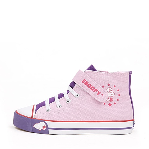SNOOPY/史努比春秋季粉色帆布女小中童帆布鞋NZ80756