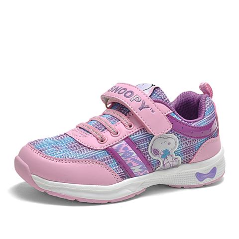 SNOOPY/史努比春秋新款女童运动鞋 网面透气儿童休闲运动鞋SNQ5256