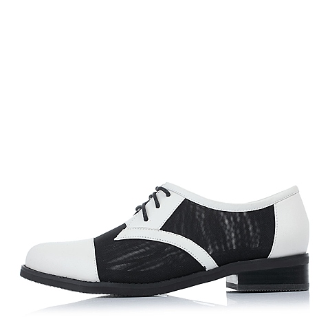 STACCATO/思加图春季专柜同款白网布女单鞋MJL25AM5