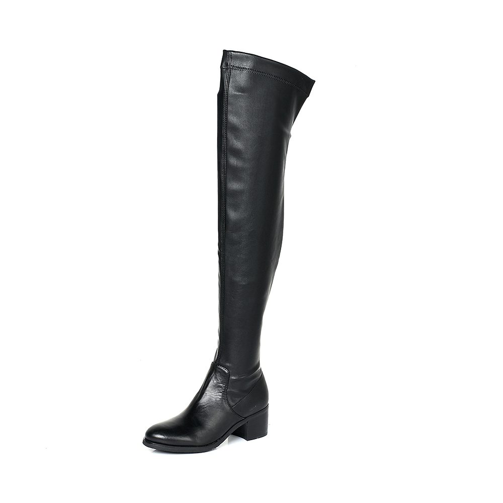 STACCATO/思加图冬季专柜同款黑色PU女靴9SF07DC5