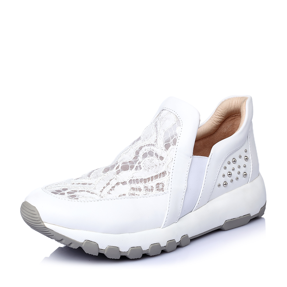 STACCATO/思加图春季专柜同款白色牛皮女单鞋9YC03AM6