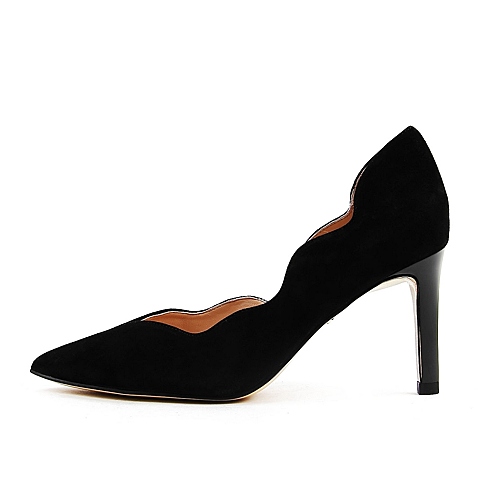 STACCATO/思加图春季专柜同款黑色羊皮女单鞋9UE15AQ6