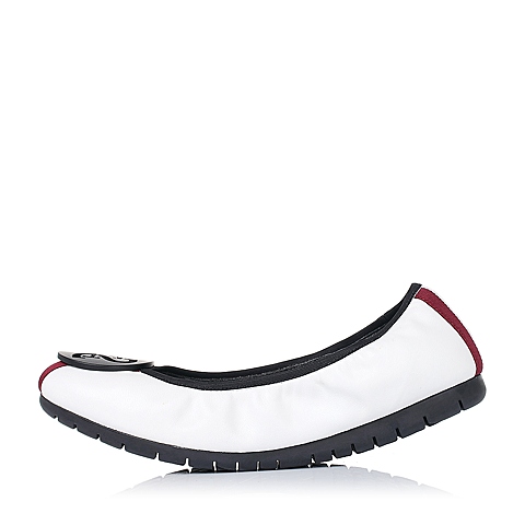 STACCATO/思加图秋季专柜同款白色羊皮舒适时尚浅口女单鞋9CP52CQ6