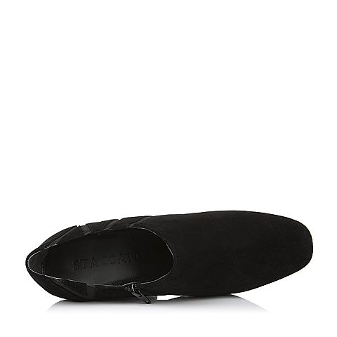 STACCATO/思加图秋季专柜同款黑色羊皮女单鞋9B303CM6
