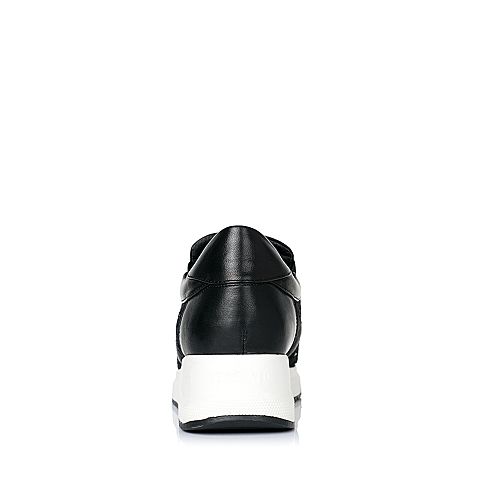 STACCATO/思加图秋季专柜同款黑色绣花布女休闲鞋9JX04CM6