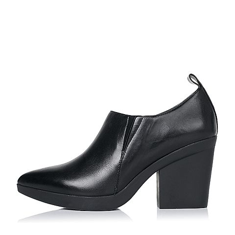 STACCATO/思加图秋季专柜同款黑色牛皮女单鞋9JY01CM6